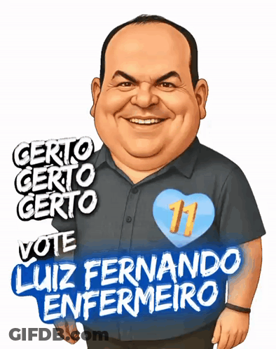 Cartoon Man Certo Certo Certo Vote Luiz Fernando Enfermeiro GIF
