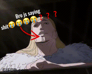 Cartoon Man Crying Bro Is Saying Shit GIF
