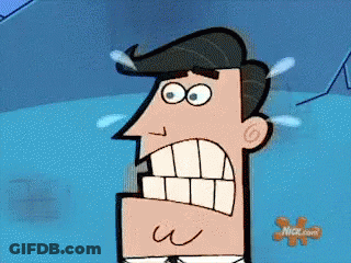 Cartoon Man Crying Open Mouth GIF