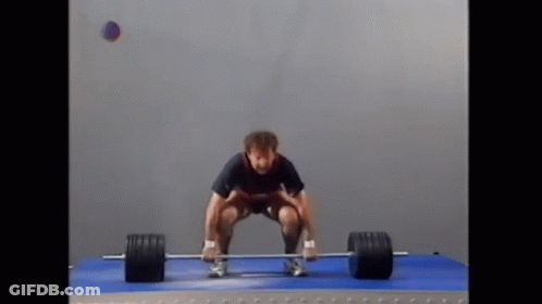 Cartoon Man Doing Pull Up On Bar GIF