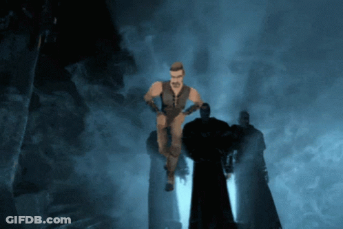 Cartoon Man Flying In Air GIF