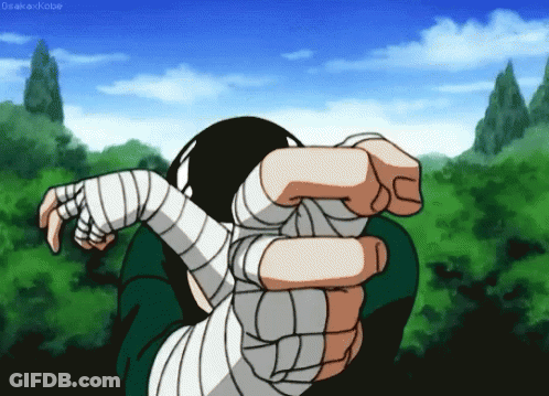 Cartoon Man Holding Another Man's Bandaged Arm GIF