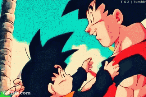 Cartoon Man Holding Child Txz Tumblr GIF