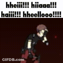 Cartoon Man Holding Feather Fan GIF