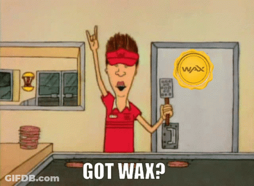 Cartoon Man Holding Hammer With Got Wax GIF