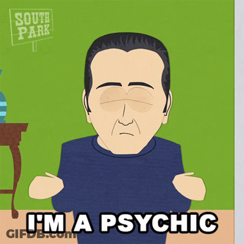 Cartoon Man Holding South Park Sign GIF