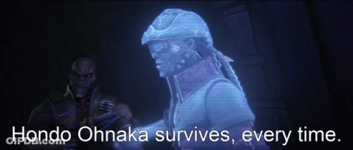 Cartoon Man Hondo Ohnaka Survives Every Time GIF