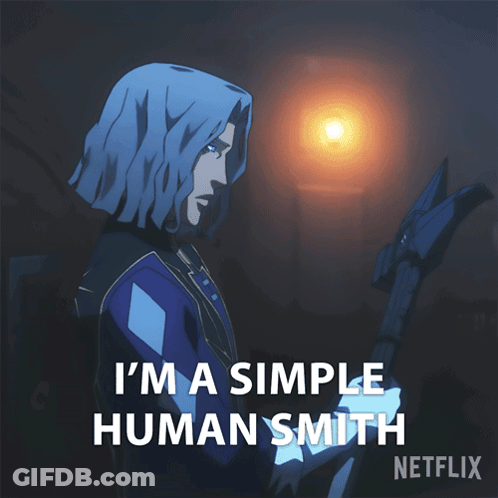 Cartoon Man I'm A Simple Human Smith GIF