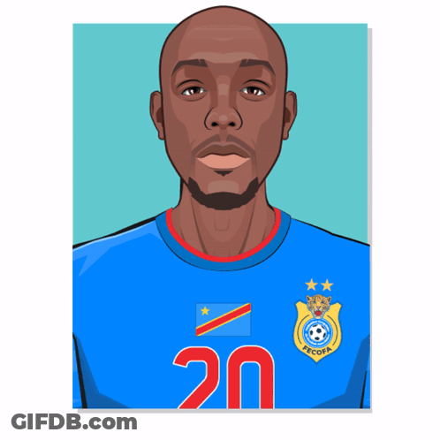 Cartoon Man In Blue Shirt Number 20 GIF