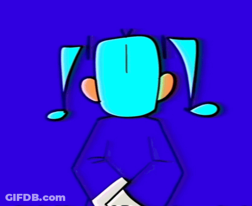 Cartoon Man In Blue Suit With Yellow Bow Tie GIF