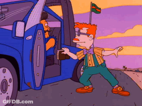 Cartoon Man In Front Of House Saying Excuse Me GIF