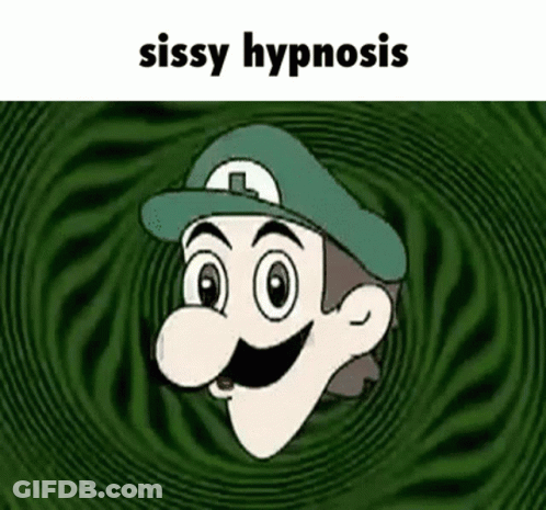 Cartoon Man In Green Hat Sissy Hypnosis GIF