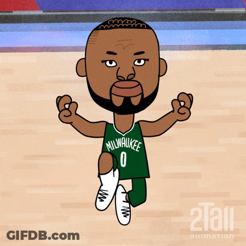 Cartoon Man In Milwaukee Uniform GIF
