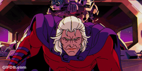 Cartoon Man In Red And Purple Outfit GIF