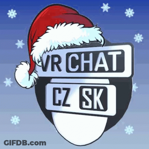 Cartoon Man In Santa Hat And Glasses GIF