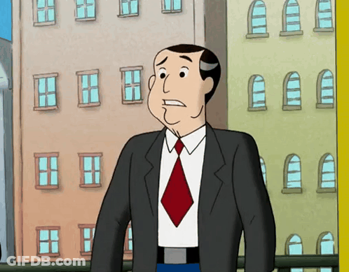 Cartoon Man In Suit And Tie GIF