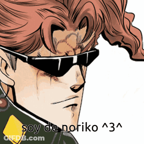 Cartoon Man In Sunglasses Soy De Noriko GIF