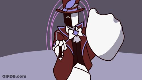Cartoon Man In Top Hat GIF