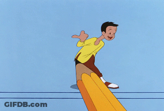 Cartoon Man In Yellow Shirt GIF