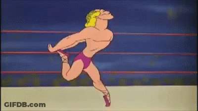 Cartoon Man Jumping In Air GIF