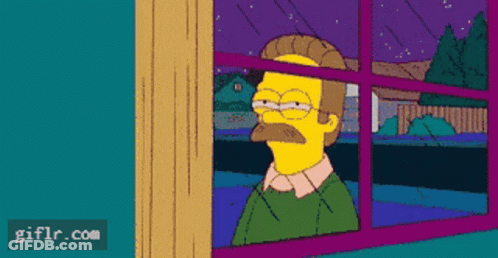 Cartoon Man Looking Out Window Giflr.com GIF