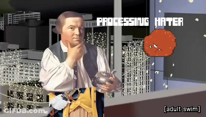 Cartoon Man Processing Hater GIF