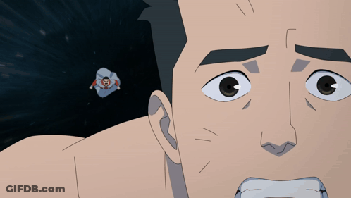 Cartoon Man Punched In Head GIF