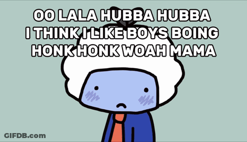 Cartoon Man Saying 00 Lala Hubba Hubba GIF