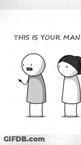 Cartoon Man Saying A And That's And That's GIF