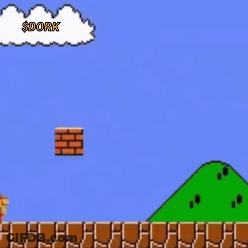 Cartoon Man Saying Buy $Dork GIF