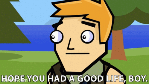 Cartoon Man Saying Hope You Had A Good Life Boy GIF
