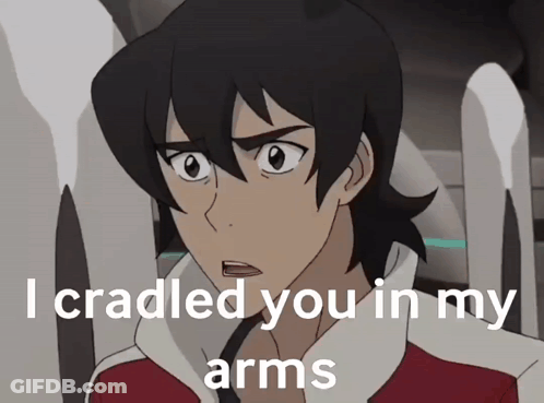 Cartoon Man Saying I Cradled You In My Arms GIF