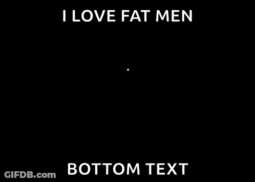 Cartoon Man Saying I Love Fat Men GIF