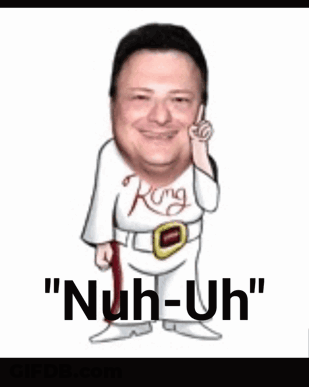 Cartoon Man Saying Nuh-Uh GIF