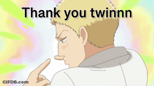 Cartoon Man Saying Thank You Twinnn GIF