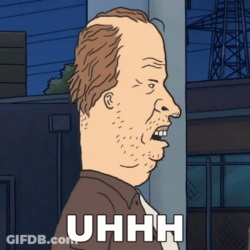 Cartoon Man Saying Uhhh GIF