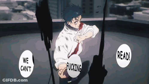 Cartoon Man Saying We Can't Fucking Read GIF