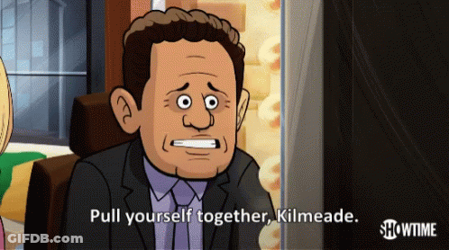 Cartoon Man Says Pull Yourself Together Kilmeade GIF