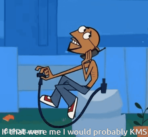 Cartoon Man Sitting On Toilet GIF