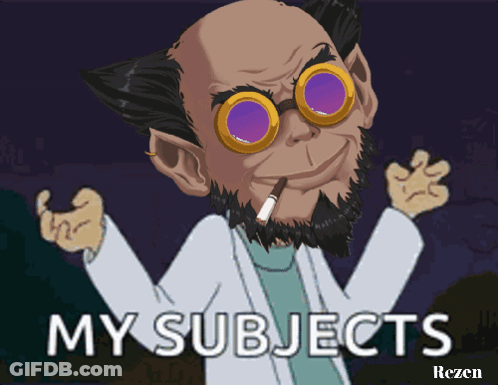 Cartoon Man Smoking Cigarette My Subjects GIF