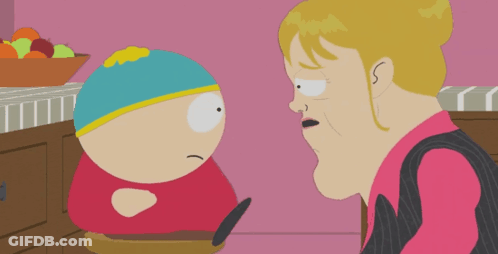 Cartoon Man Talking To Character GIF