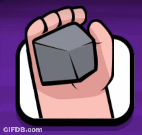Cartoon Man Throwing Rock In Air GIF