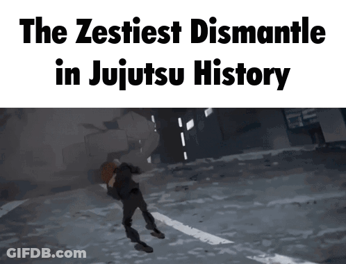 Cartoon Man Walking Down Street The Zestliest Dismantle In Jujutsu History GIF