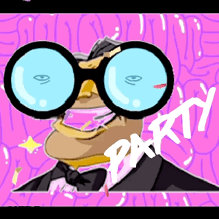 Cartoon Man Wearing Glasses And Bow Tie GIF