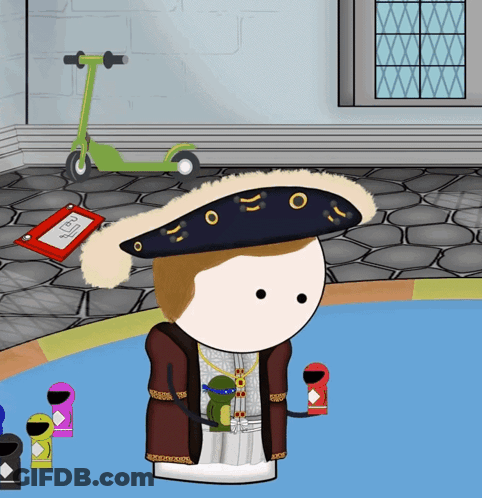 Cartoon Man Wearing Hat With Letters O And O GIF