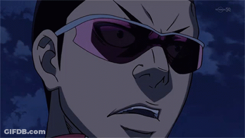 Cartoon Man Wearing Sunglasses And Tokyo Screen GIF