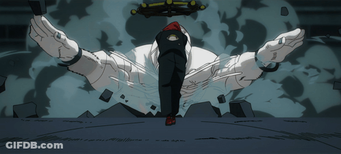 Cartoon Man With Arms Outstretched And Red Hat GIF