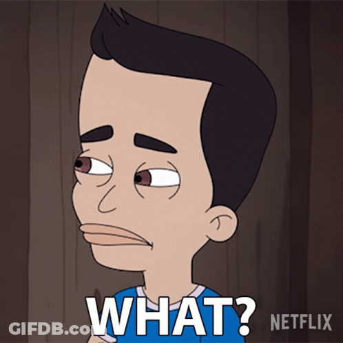 Cartoon Man With Bandage On Mouth Saying What GIF
