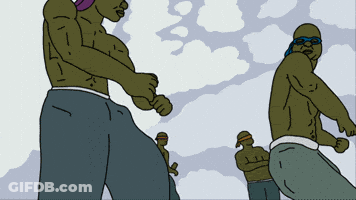 Cartoon Man With Bandana GIF