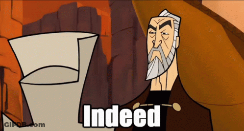 Cartoon Man With Beard And Indeed GIF